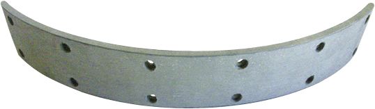 Bremsbelag 345 x 38 x 5 mm, 12 Bohrungen, für Traktor Eicher, Ford, Massey Ferguson