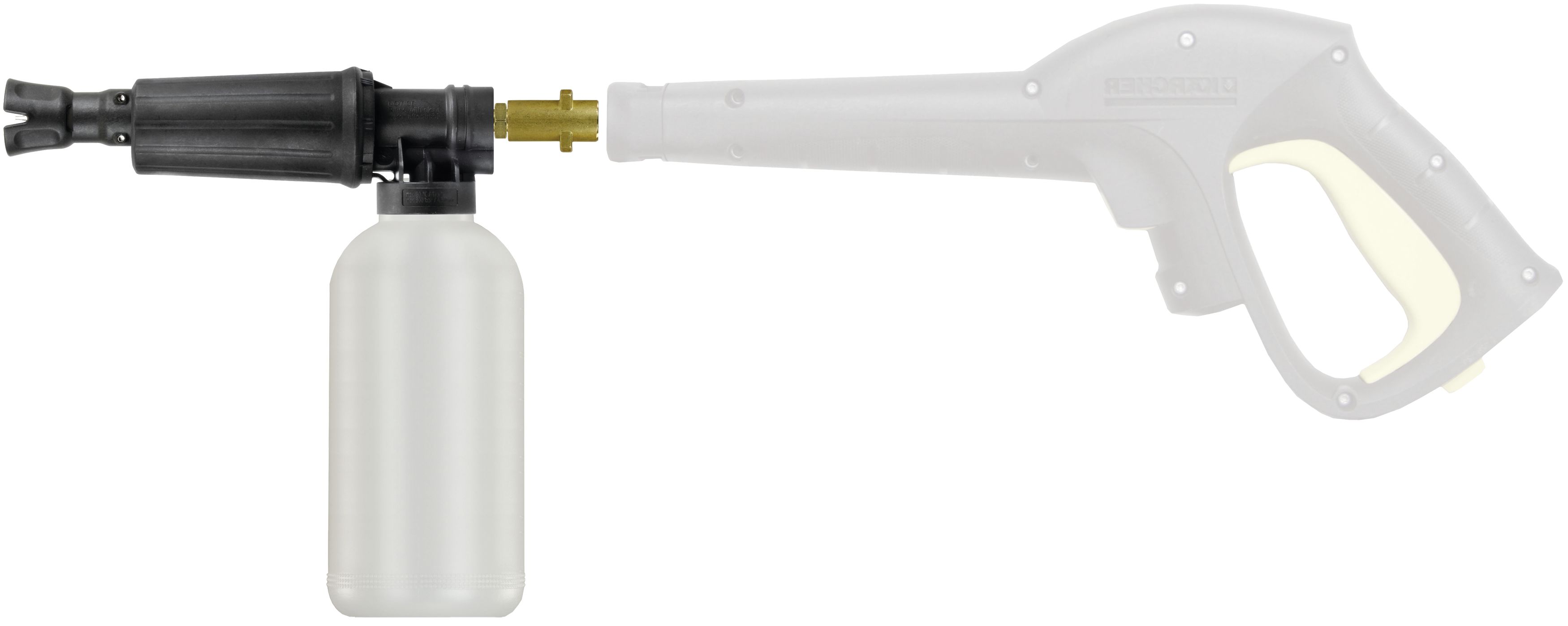 Schaumkanone "Easyfoamer ST-73.1", 1 l, mit Dosierung und Flasche, Bajonett K