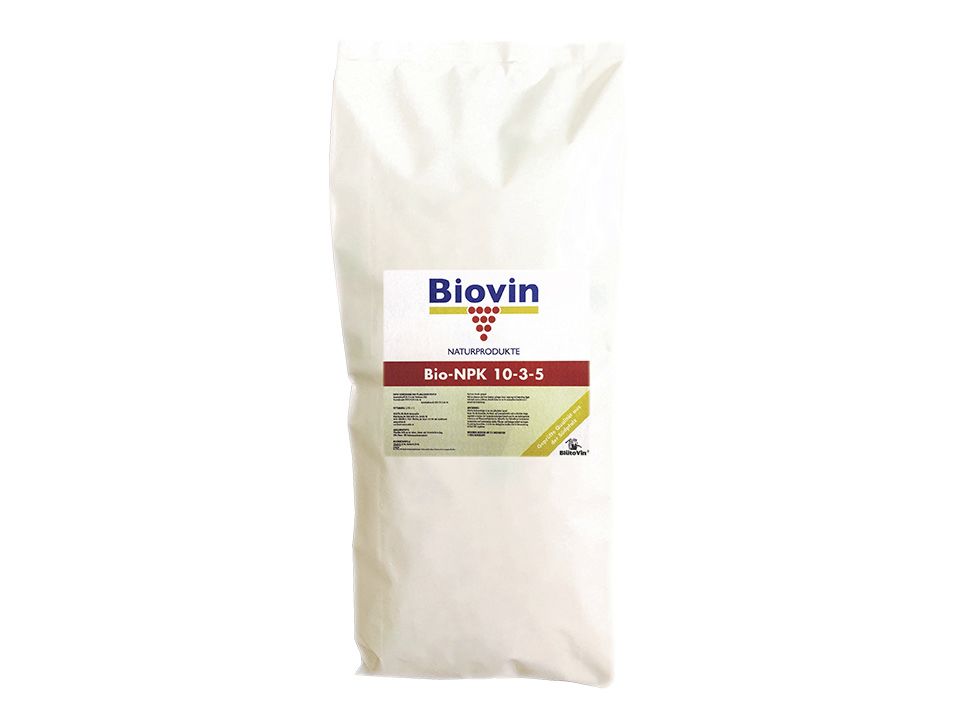Biovin BlütoVin Bio-NPK-Dünger Granulierter NPK 10+3+5 Universaldünger 20 kg Sack Granulat