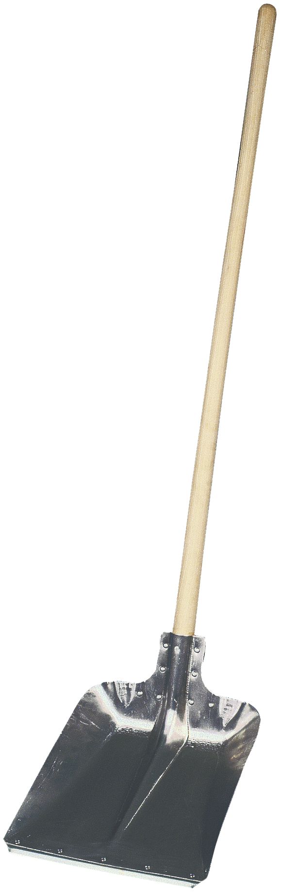 KERBL Aluschaufel mit Buchenstiel und Kante, Größe 9, Länge 135 cm, Materialstärke 2 mm, 29691
