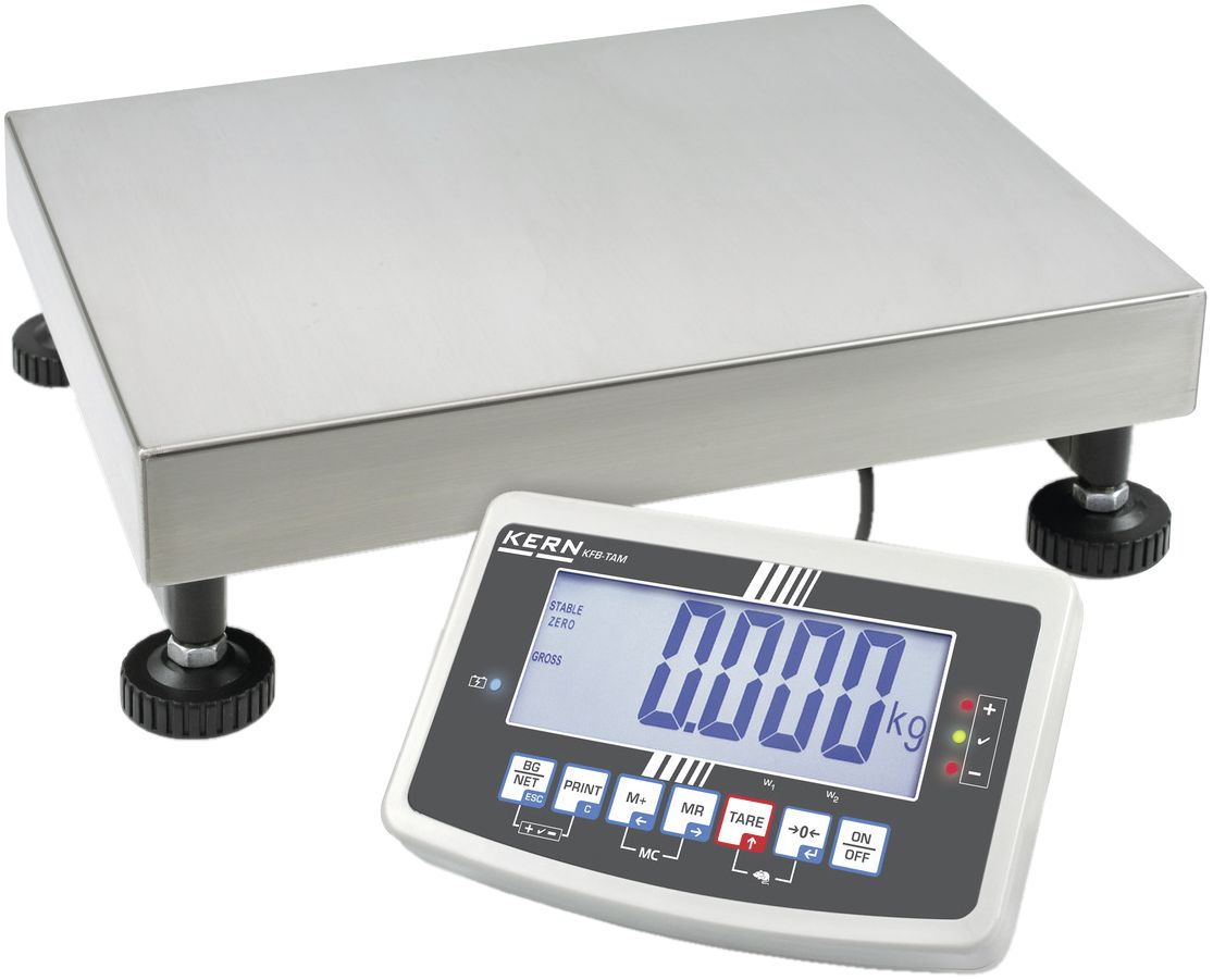Kern & Sohn Plattformwaage "IFB 60K10DM" 0,2 – 30 kg, Wägeplatte B x T x H: 400 x 300 x 128 mm, IFB 60K10DM