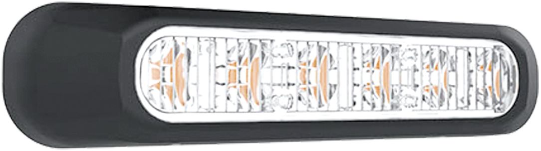 LED-Warnblinkleuchte oval, weiß, 132,7 x 28,2/35,4 x 28,0 mm, 12 – 36 V, 098 286 275