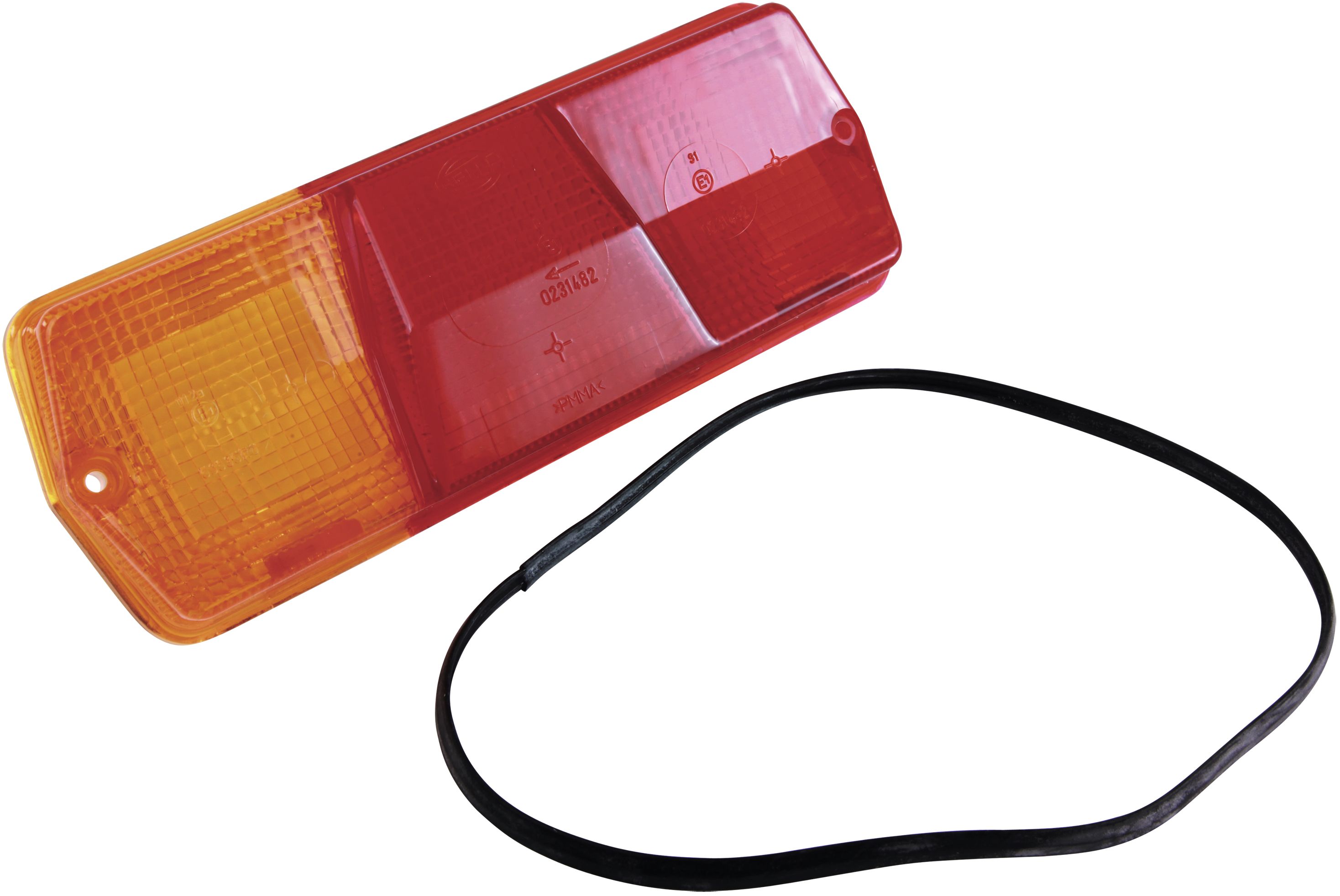 Hella Lichtscheibe quadratisch, rechts, 201 x 76 mm, für Schlussleuchte (Best. Nr. 10066260), 9EL 111 647-001