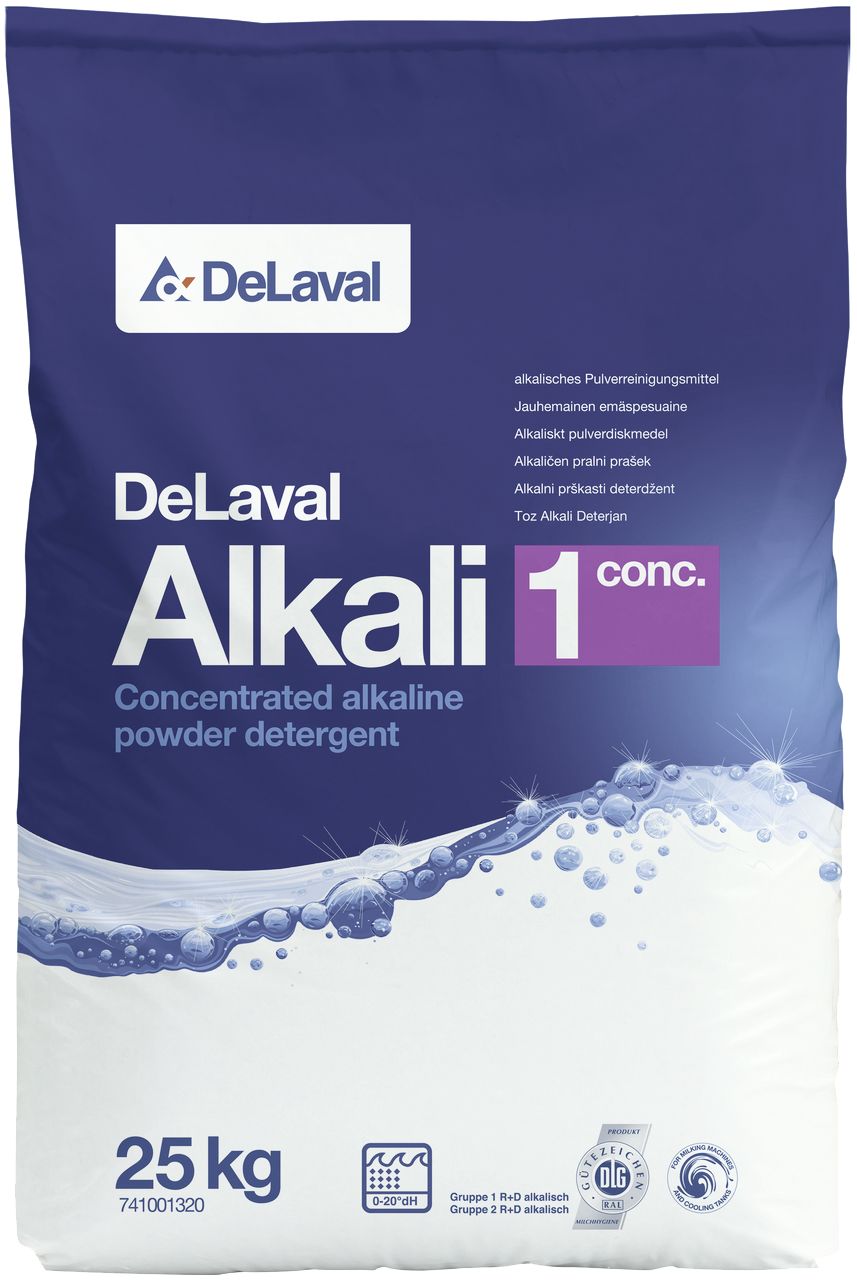 DeLaval Melkmaschinenreiniger "Alkali 1 conc" 25 kg alkalisch, Pulver, 741001320