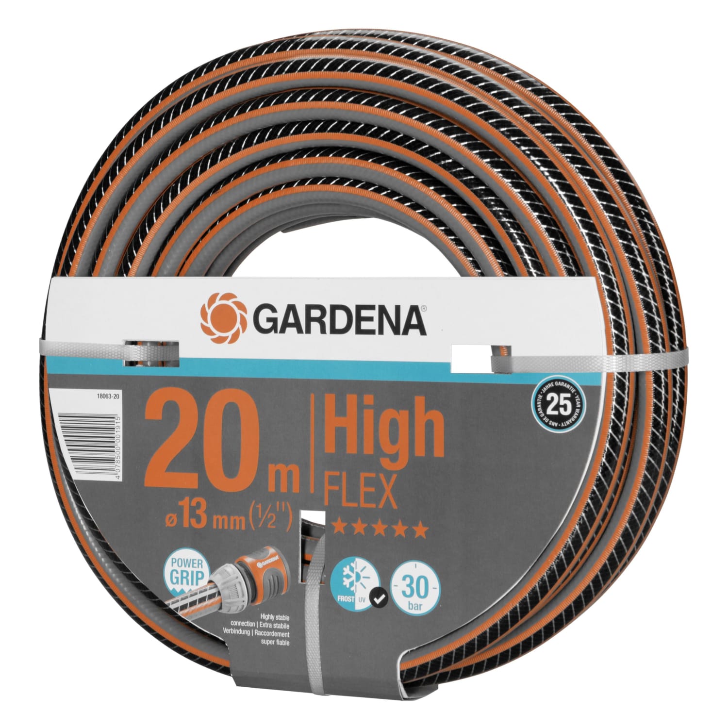 Gardena Gartenschlauch Comfort HighFLEX 20 m 1/2 Zoll Wasserschlauch Nr ...
