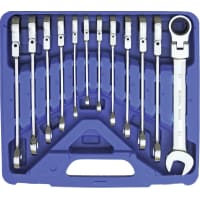 26-teiliger Gabel-Ringschlüsselsatz Aus Chrom Vanadium - Komplett-Set Mit Halter