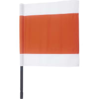 Warnflagge 500 x 525 mm weiß; rot, mit Gummistiel, für Schneepflug günstig  online kaufen