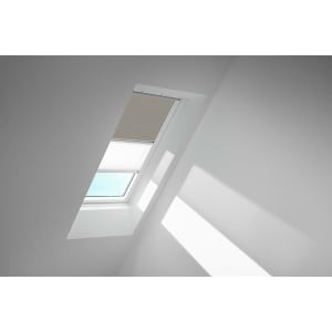 VELUX Verdunkelungsrollo Duo DFD grau/weiß