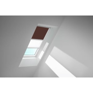 VELUX Verdunkelungsrollo Duo DFD rehbraun/weiß VELUX Verdunkelungsrollo Duo DFD rehbraun/weiß