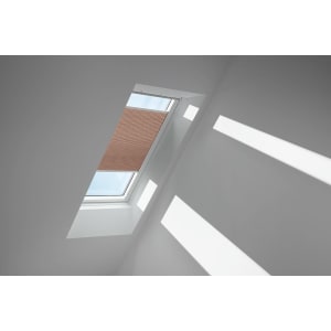 VELUX Wabenplissee FHC U04 1165SWL muskat, Schiene weiß 134x98cm