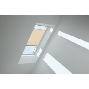 VELUX Plissee FHL PK10 1278SWL cremebeige, Schiene weiß 94x160cm