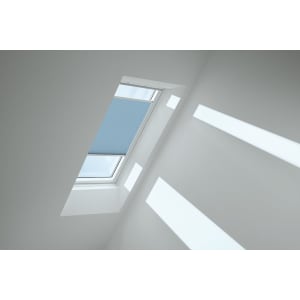 VELUX Plissee FHL PK10 1286SWL denim, Schiene weiß 94x160cm