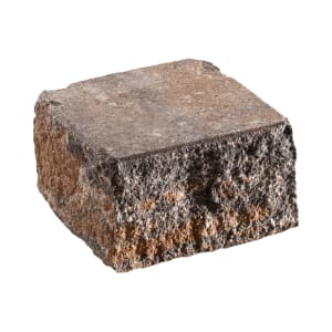 casafino Gartenmauer Beton Bruchsteinmauer XL muschelkalk-nuanciert, Halb-Endelement, 25 x 25 x 15 cm