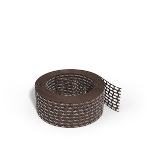 Valut Lüftungsband 50 mm x 5 m, braun PVC, gelocht, Vogelschutzgitter