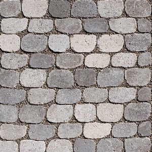 Braun Pflasterstein ARENA 8 cm grau-schattiert, getrommelt