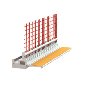 Baumit Anputzleiste 3D Pro mit eingeklebter Hohlkammerrundschnur und Gewebe 2,4m