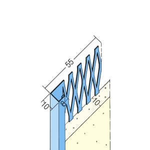 Protektor Abschlussprofil Nr. 1235 für Innenputz 10 mm 250 cm