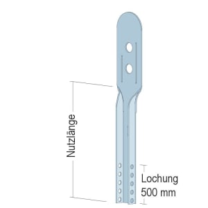 Protektor Noniusoberteil Nutzlänge 740 mm