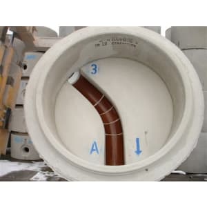 Beton Hausanschlussschacht SU–M DN 1000 Gerinne Steinzeug