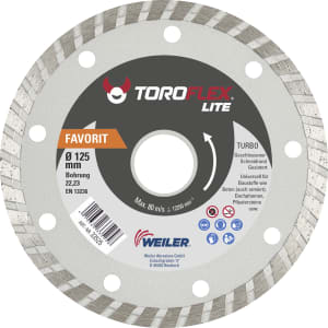 Toroflex Diamant-Trennscheibe Lite Favorit geschlossen Toroflex Diamant-Trennscheibe Lite Favorit geschlossen