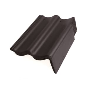 Braas Doppel-S-Pfanne Star Matt Giebelstein rechts 88 mm Granit