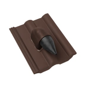 Braas Frankfurter Pfanne Protegon Matt Premium Solar/Kalbedurchgang Dunkelbraun