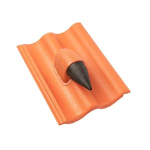 Braas Harzer Pfanne Big Matt Premium Solar-/Kalbedurchgang Klassischrot