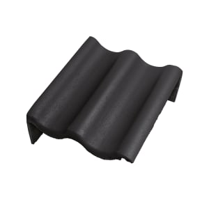 Braas Harzer Pfanne Big Star Matt Pult Giebelstein links Schiefergrau