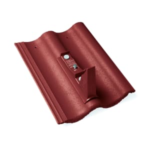 Braas Harzer Pfanne Big Star Matt Standstein ohne Bügel Tiefrot