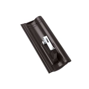 Braas Harzer Pfanne F Plus Modulstütze inklusive Grundpfanne Halb Anthrazit