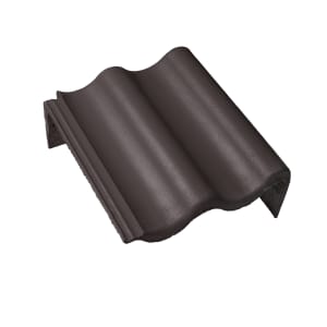 Braas Harzer Pfanne F Plus Matt Pult Giebelstein rechts Granit