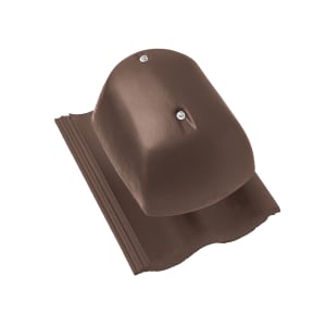 Braas Harzer Pfanne Star Matt Premium Lüfter DN160 Dunkelbraun