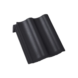 Braas Harzer Pfanne Star Matt Pultstein Tiefschwarz