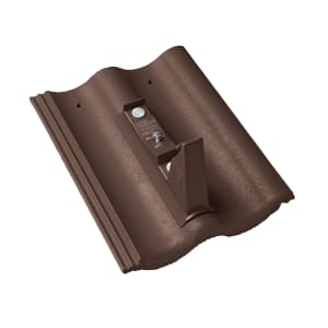 Braas Harzer Pfanne Star Matt Standstein ohne Bügel Dunkelbraun