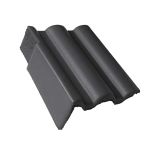 Braas Taunus Pfanne Star Matt Giebelstein links 110 mm Schiefergrau