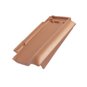 Braas Rubin 13V Ortgangziegel rechts Naturrot