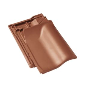 Braas Rubin 11V (H) Firstanschluss-Ziegel Kupferrot