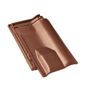 Braas Rubin 11V (H) Flachdachpfanne Seidenmatt Lüfterziegel Kastanie