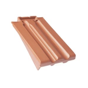 Braas Granat 13V Ortgangziegel links Naturrot