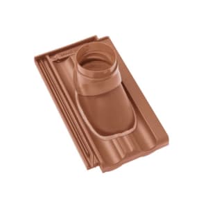 Braas Granat 11V Ton Abgasrohrdurchgang komplett bis 114 mm Naturrot