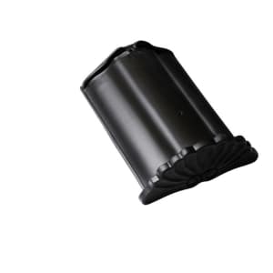 Braas Sattelfirstanfänger (H) Muschel inklusive Klammer Graphitgrau