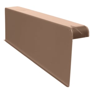 Briel Windschutz-Ortgang Aluminium 6/16 links B-Dunkelbraun mit Spenglerschrauben