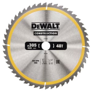 DeWalt Bau-Kreissägeblatt für Stationärsägen Nail Tough 305/30 mm 48WZ, DT1959
