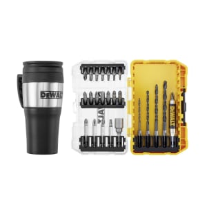 DeWalt High Performance 26-tlg. Schrauberbit-Set im kleinem TOUGHCASE, inkl. Kaffeebecher, DT70707
