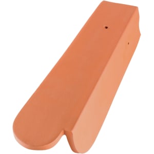 Erlus Biber Rundschnitt 1/2 Ortgangziegel rechts Naturrot