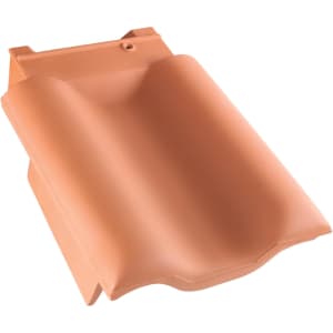 Erlus Ergoldsbacher E58 / E58 S Firstanschluss Schiebeziegel Ortgangziegel links Naturrot