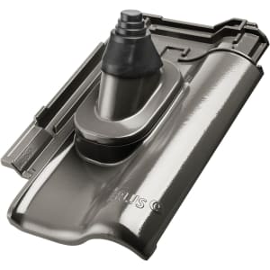 Erlus Ergoldsbacher E58 SL-D Alu Antennenhaube mit Grundplatte Schiefergrau