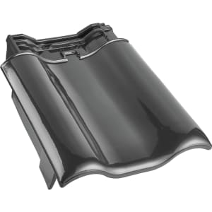 Erlus Ergoldsbacher E58 SL-D Ortgangziegel links Schiefergrau durchgefärbt