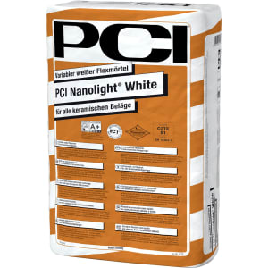 PCI Nanolight White variabler weißer Flexmörtel 15 kg weiß