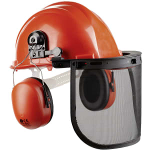 Scheibler Forsthelm-Kombination, Rot, Einheitsgröße